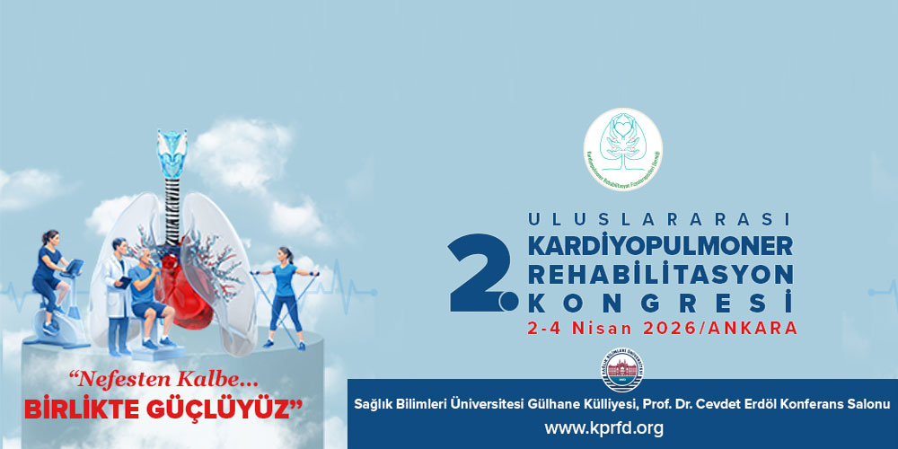 2. ULUSLARARASI KARDİYOPULMONER REHABİLİTASYON KONGRESİ davet yazısı